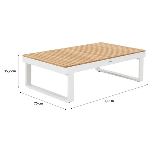 שולחן קפה מלבני PERSEA לבן