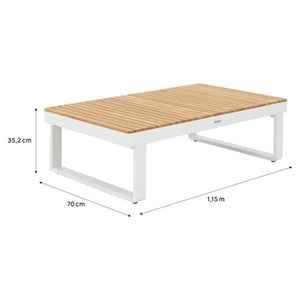 שולחן קפה מלבני PERSEA לבן