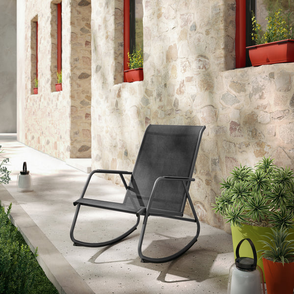 כיסא נדנדה צבע אפור דגם LYCO