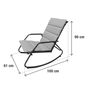 כיסא נדנדה צבע אפור דגם LYCO