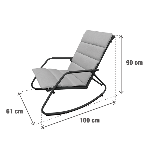 כיסא נדנדה צבע אפור דגם LYCO