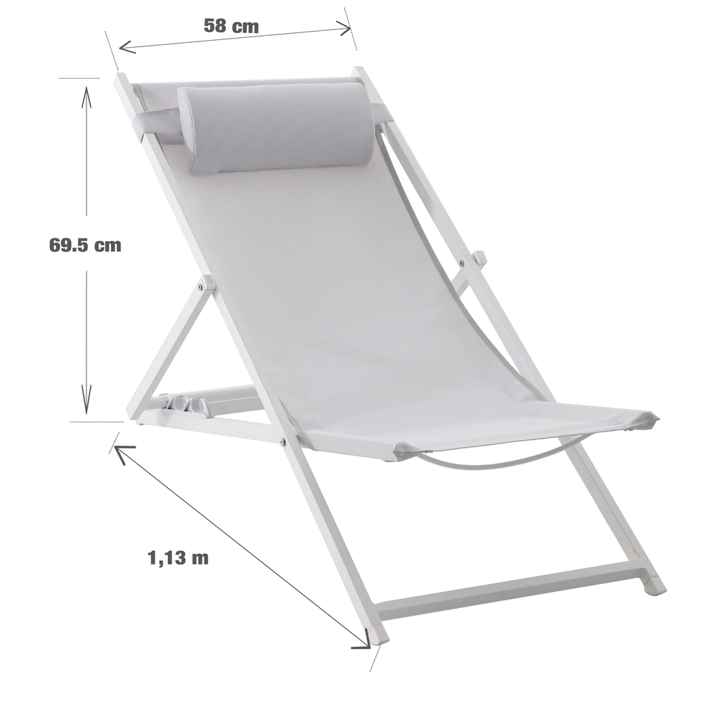 כיסא נוח צבע לבן Cruz