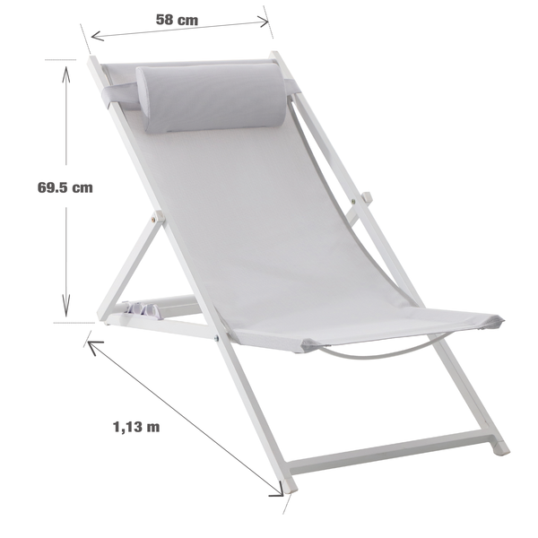 כיסא נוח צבע לבן Cruz