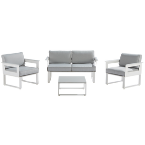 מערכת ישיבה לגינה Odyssea II אלומיניום צבע לבן