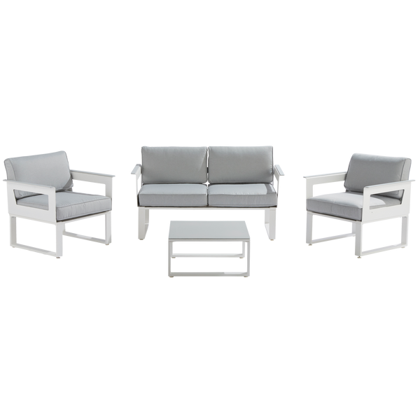 מערכת ישיבה לגינה Odyssea II אלומיניום צבע לבן