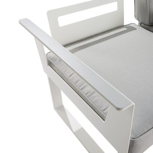 מערכת ישיבה לגינה Odyssea II אלומיניום צבע לבן