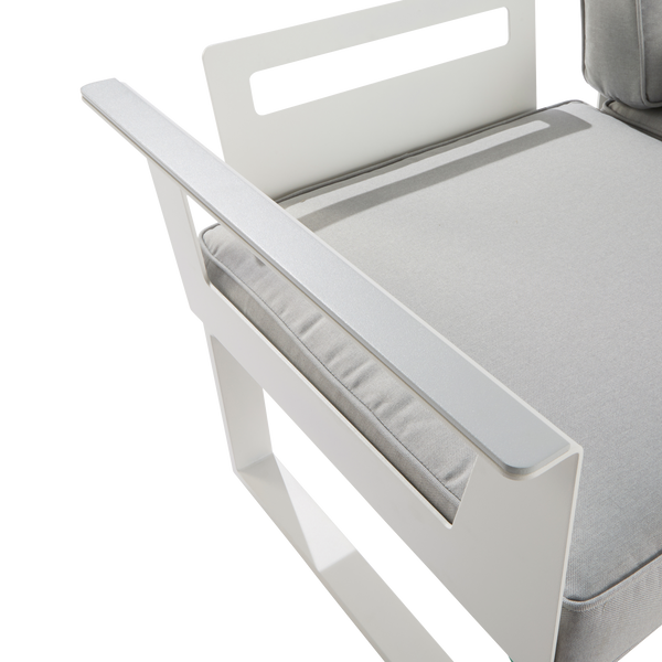 מערכת ישיבה לגינה Odyssea II אלומיניום צבע לבן