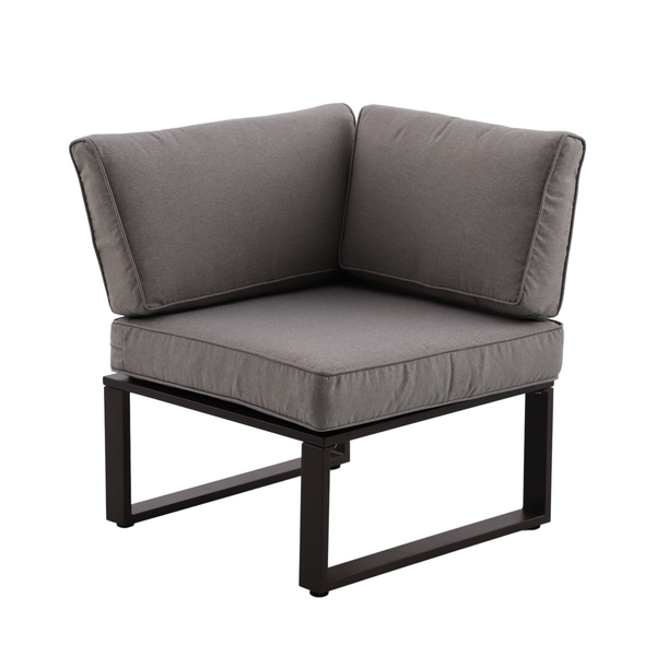 מערכת ישיבה פינתית לגינה Odyssea II אלומיניום צבע מוקה