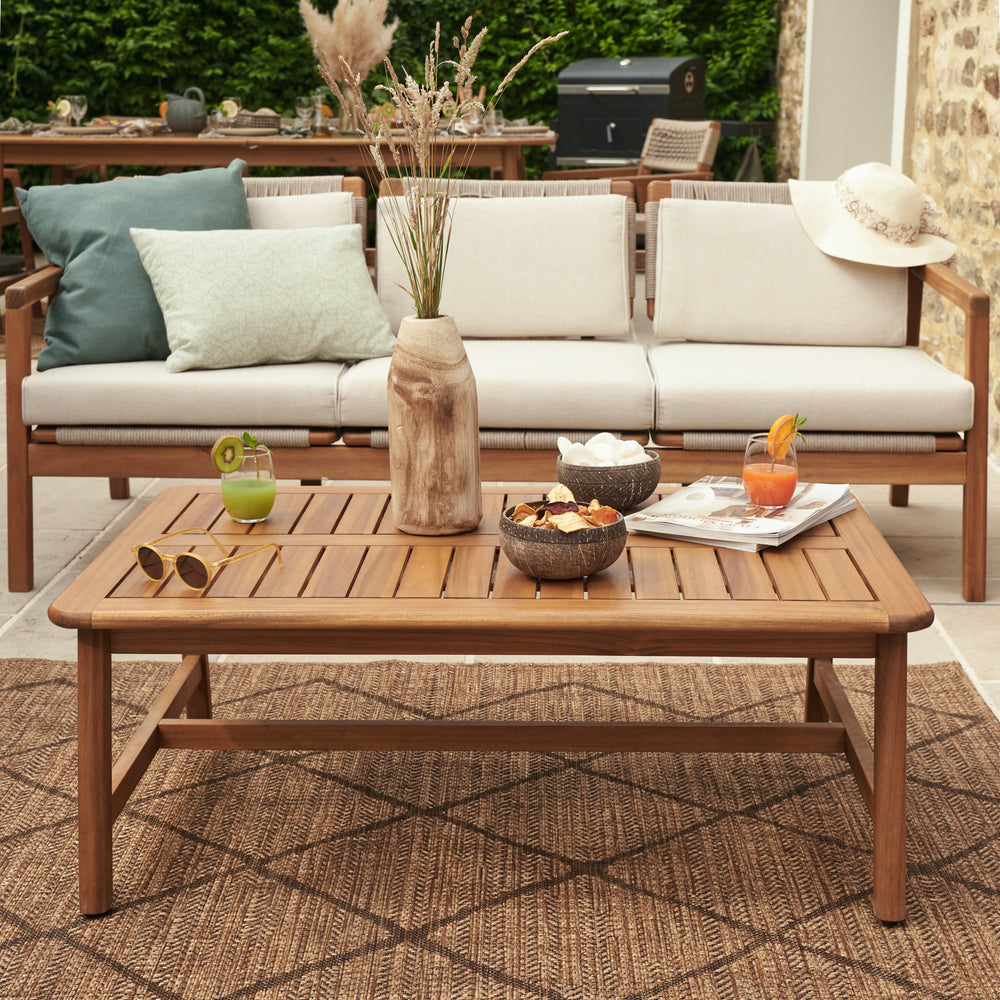 שולחן קפה מעץ שיטה OASIS