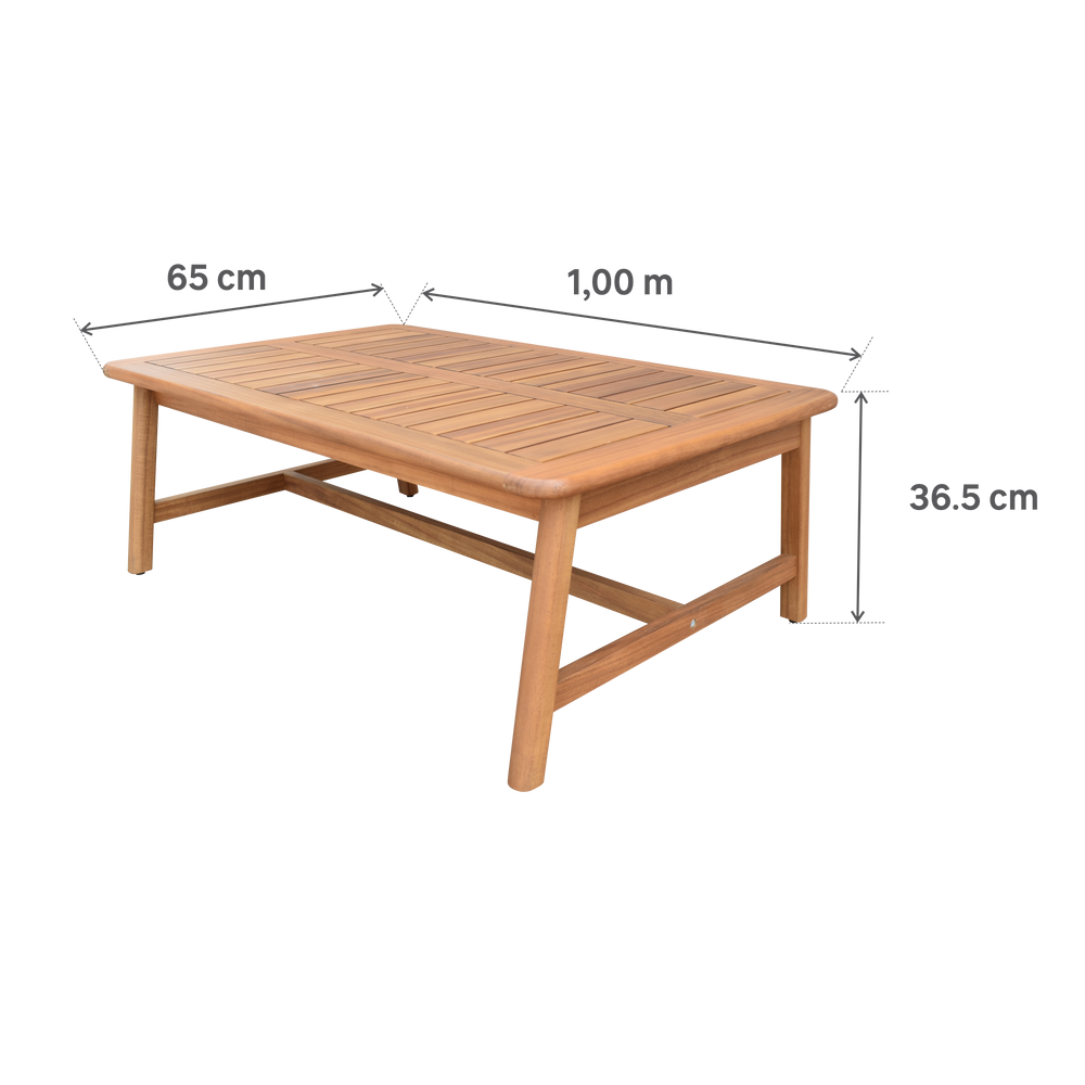 שולחן קפה מעץ שיטה OASIS