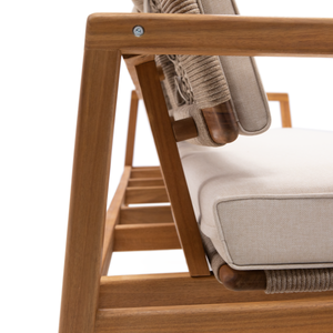 ספה תלת מושבית מעץ שיטה OASIS