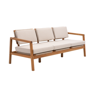 ספה תלת מושבית מעץ שיטה OASIS