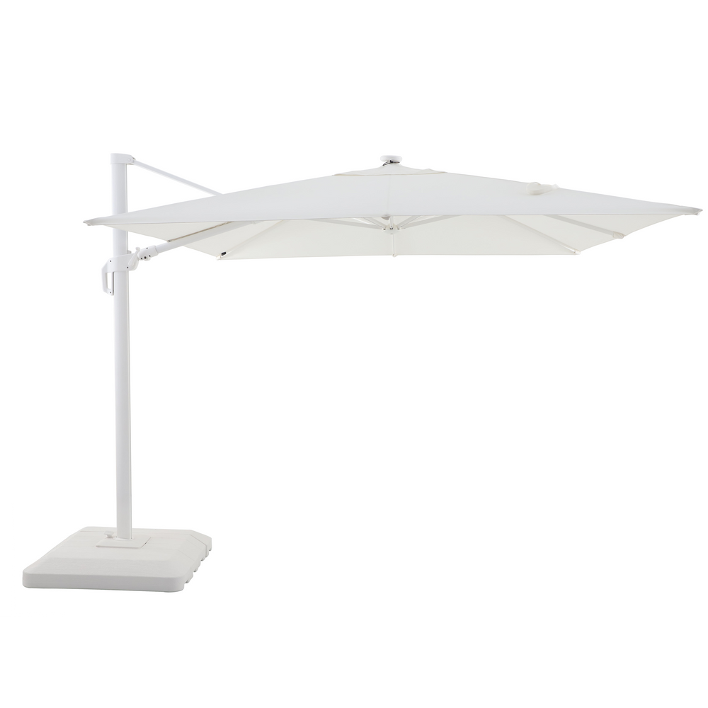 שמשיית רגל צד 290X290 עם תאורת LED Sonora צבע לבן