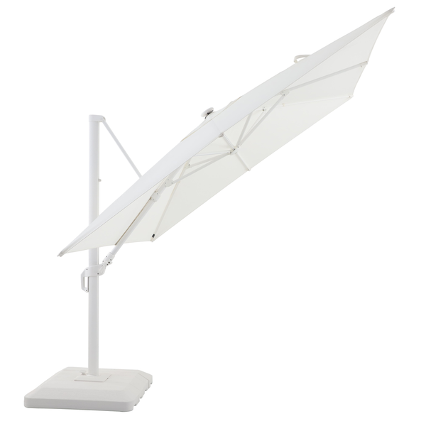 שמשיית רגל צד 290X290 עם תאורת LED Sonora צבע לבן