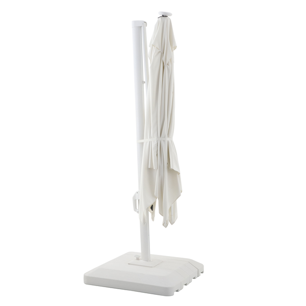 שמשיית רגל צד 290X290 עם תאורת LED Sonora צבע לבן