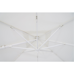 שמשיית רגל צד 290X290 עם תאורת LED Sonora צבע לבן