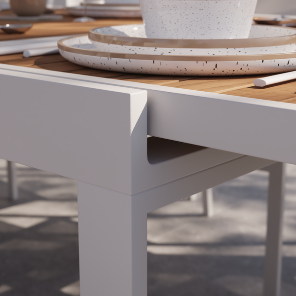 שולחן אוכל נפתח ל-3.20 עץ טיק PERSEA