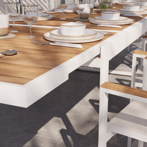 שולחן אוכל נפתח ל-3.20 עץ טיק PERSEA