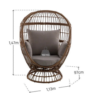 JUNO ערסל מסתובב צבע טבעי