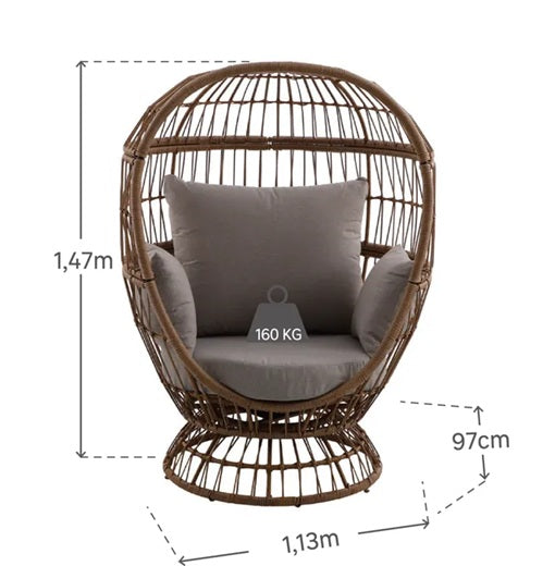 JUNO ערסל מסתובב צבע טבעי