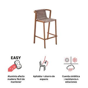 כיסא בר לגינה דגם GAIA