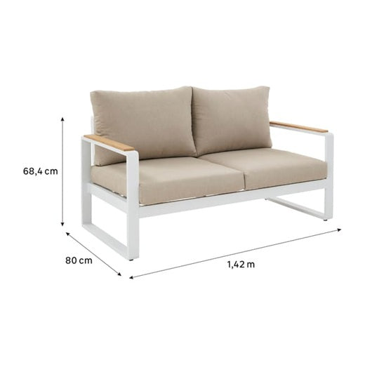 ספה דו מושבית PERSEA לבן