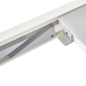 שולחן 90 נפתח ל-1.60 צבע לבן LYRA