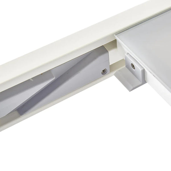 שולחן 90 נפתח ל-1.60 צבע לבן LYRA