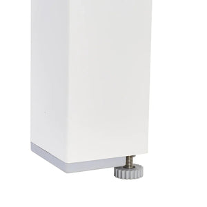 שולחן 90 נפתח ל-1.60 צבע לבן LYRA