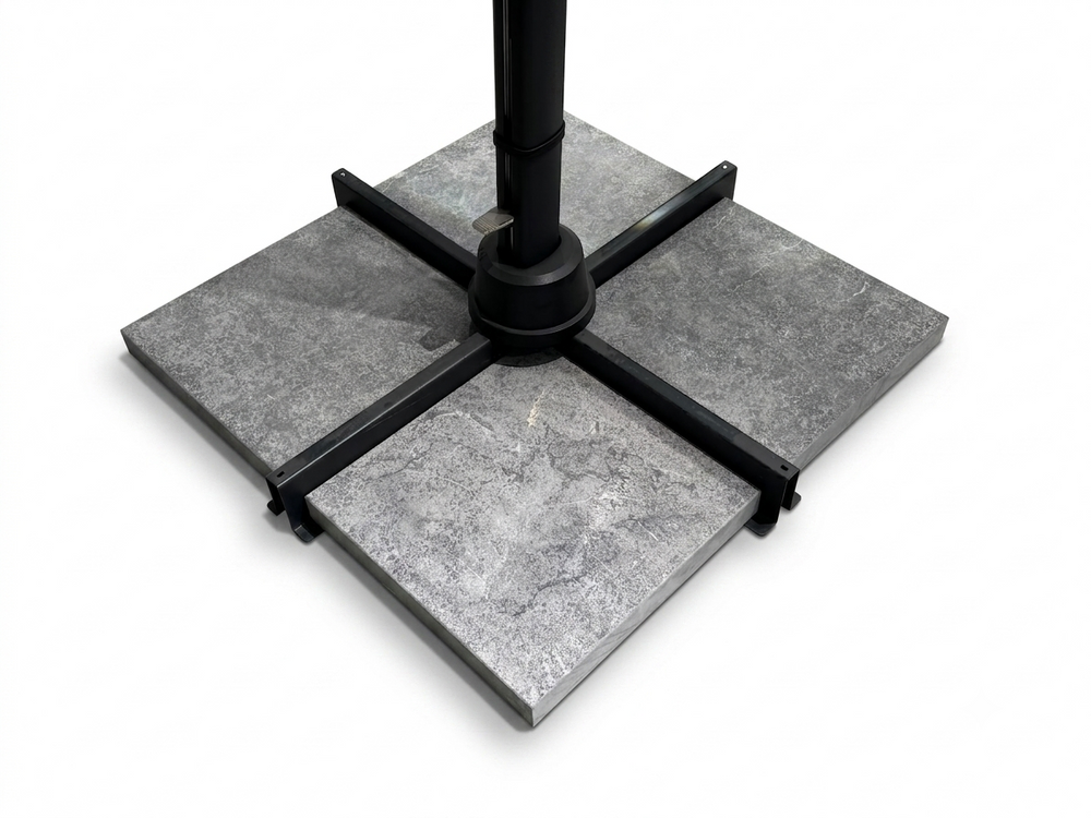 משקולת שמשייה רגל צד אבן צבע אפור BLUESTONE שרוף 38 ק"ג