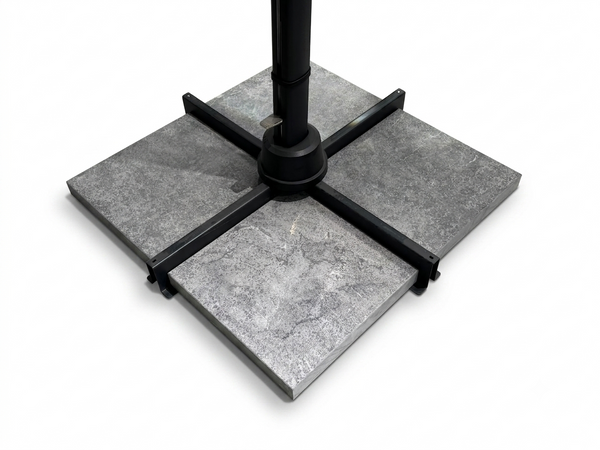 משקולת שמשייה רגל צד אבן צבע אפור BLUESTONE שרוף 38 ק"ג