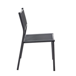 כיסא אוכל ללא ידיות LYRA אפור כהה