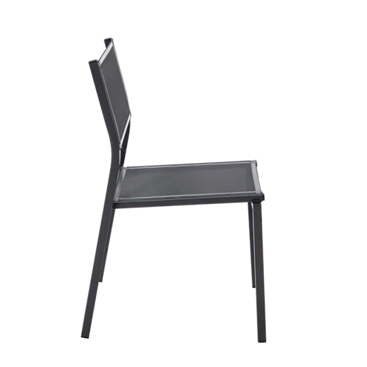 כיסא אוכל ללא ידיות LYRA אפור כהה