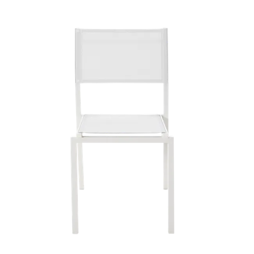 כיסא אוכל ללא ידיות LYRA לבן