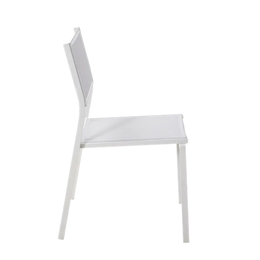 כיסא אוכל ללא ידיות LYRA לבן