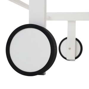 מיטת שיזוף אלומיניום לבן ועץ טיק PERSEA