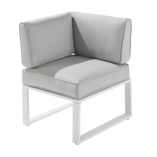 מערכת ישיבה פינתית לגינה  Odyssea II אלומיניום צבע לבן