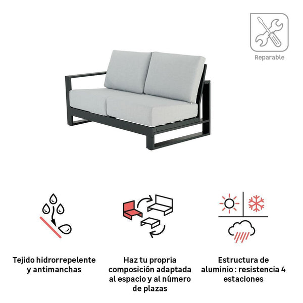 ATHENA ספה דו מושבית צד שמאל דגם