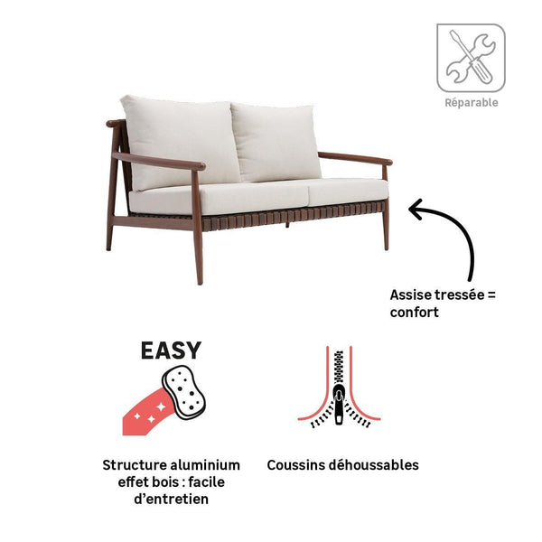  RETRO ספה דו מושבית דגם 