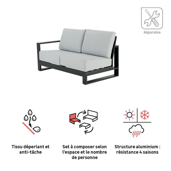 ATHENA ספה דו מושבית צד שמאל דגם