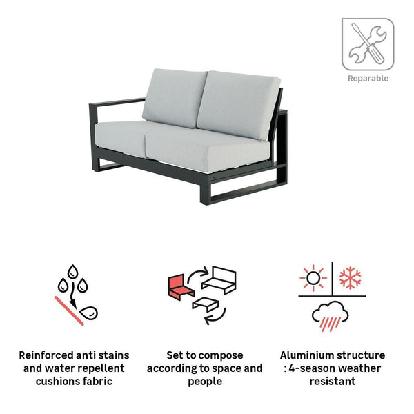 ATHENA ספה דו מושבית צד שמאל דגם