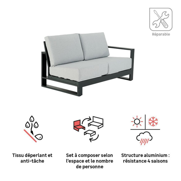  ATHENA ספה דו מושבית צד ימין דגם 