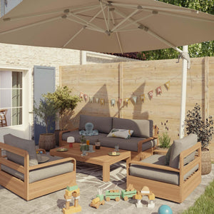 כורסה מעץ טיק Baelo 