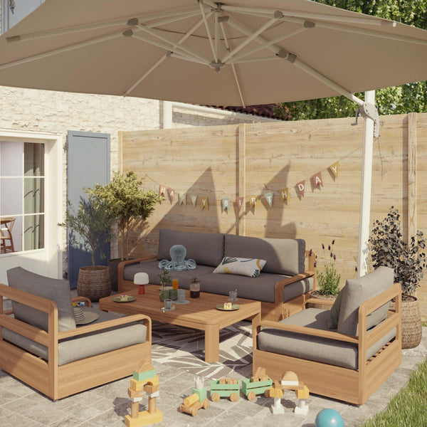 כורסה מעץ טיק Baelo 