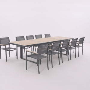 שולחן אוכל נפתח ל-3.20 עץ טיק PERSEA